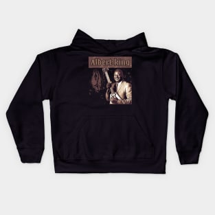 Albert King // Brown vintage Kids Hoodie